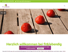 Tablet Screenshot of fitundlebendig.com